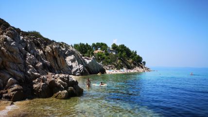 Grčka  - Džinovska paukova mreža prekrila plažu