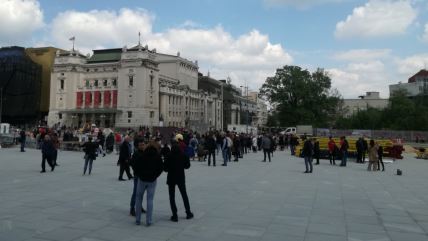 Trg Republike blokada gradilišta Marko Bastać