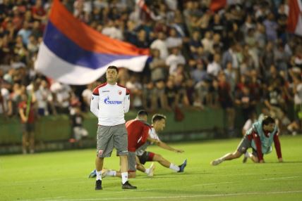 Vladan Milojević na treningu Zvezde.