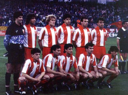 Stojanović, Mihajlović, Prosinečki, Belodedić, Najdoski, Marović, Jugović, Binić, Pančev, Savićević, Šabanadžović