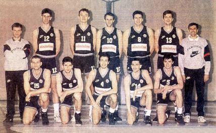 Prvaci Evrope: Velimir Gašić, Mlađan Šilobad, Željko Rebrača, Dragiša Šarić, Zoran Stevanović, Slaviša Koprivica, Željko Obradović, Ivo Nakić, Nikola Lončar, Aleksandar Đorđević, Vladimir Dragutinović i Predrag Danilović.