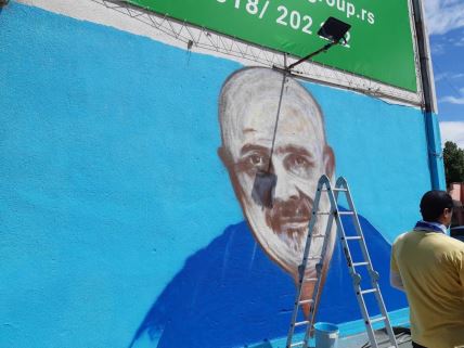 Miodrag Lazić mural u Nišu dr Miodrag Lazić preminuo od korona virusa