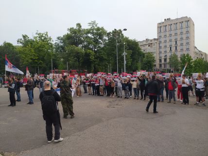 protest podrške uhapšenom episkopu joanikiju u Crnoj Gori