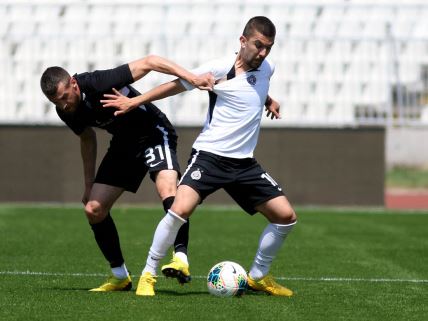 Denis Stojković Nikola Štulić Partizan prva utakmica