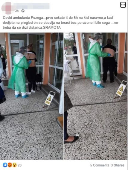 Skandal - Požega - Korona virus - Ambulanta - Pregled - Doktorka - Suspenzija