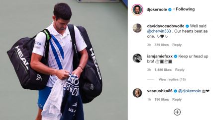 Novak Đoković diskvalifikovan US Open Džejmi Foks ga podržao