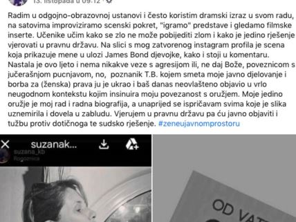 profesorka suzana kacic bartulovic split hrvatska profesorka sa pistoljem skola ucenici djaci split