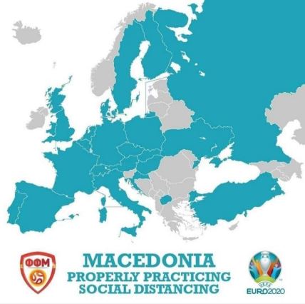 severna makedonija prozivka srbija euro 2020 2021 socijalna distanca korona virus mapa