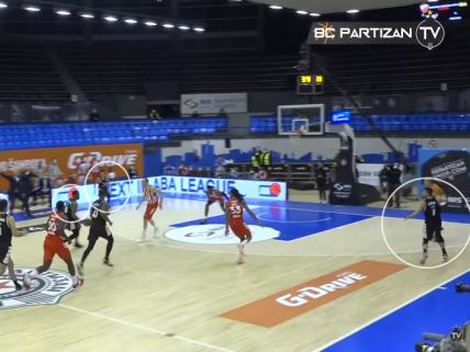 KK Partizan teren poslednji napad večiti derbi KK Crvena zvezda