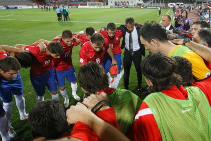 Siniša Mihajlović sa reprezentacijom Srbije.