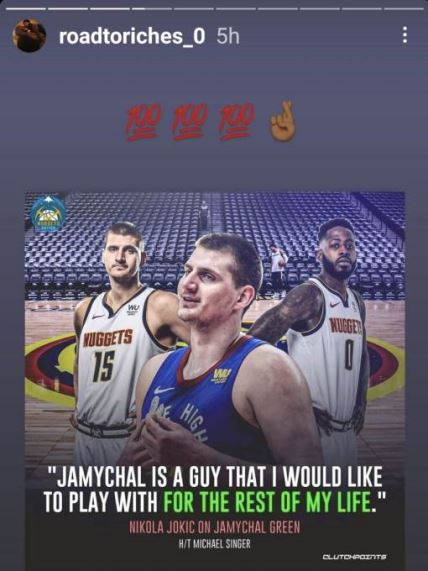 nikola jokic omiljeni saigrac dzamajkl grin denver nagets nba