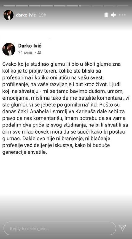 darko ivic iskustvo sa akademije