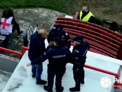 dragan antic recko skandal zenski sudija unosio se u lice psovke policija trajal dinamo vranje video