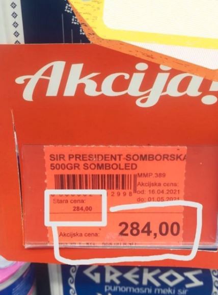 aroma prodavnica akcija cena popust somborska feta foto