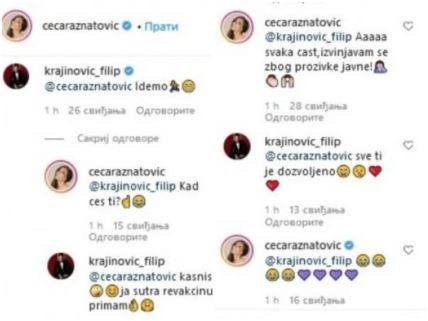 filip krajinovic ceca raznatovic sve ti je dozvoljeno vakcina javna prozivka srca instagram