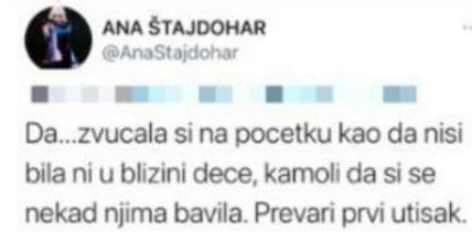 ana stajdohar tvitovi o deci i majkama haos na drustvenim mrezama oglasila se pevacica