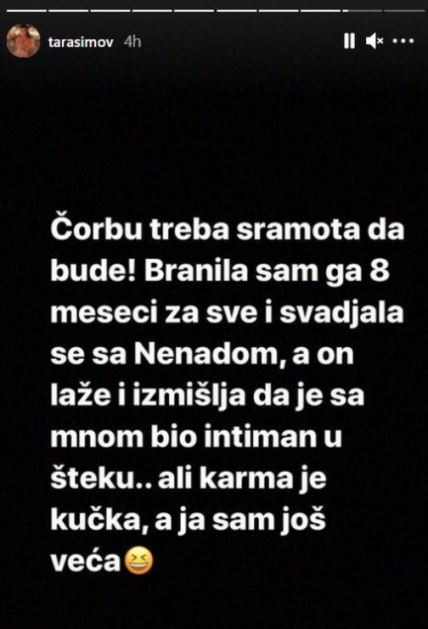 tara corba veza bili intimni tara pobesnela oglasila se instagram