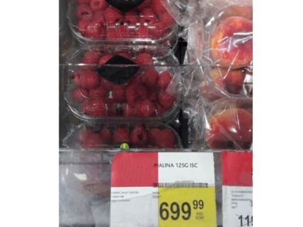 maline cena fotografija iz marketa poskupljenje