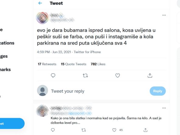 dara bubamara komentar na tviteru