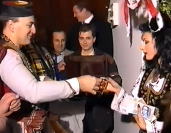 Arkan i Ceca na venčanju