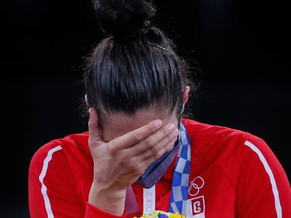 Ceca Ražnatović čestitala Milici Mandić zlatnu medalju