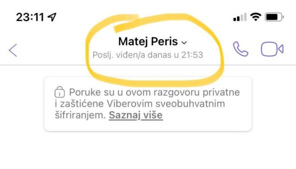 matej peris viber nalog
