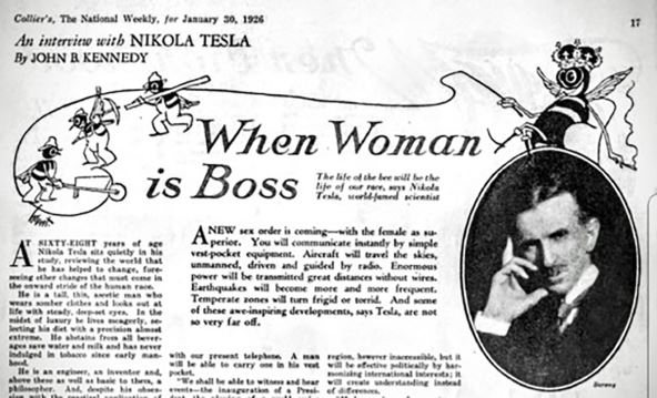 Nikola Tesla u novinama
