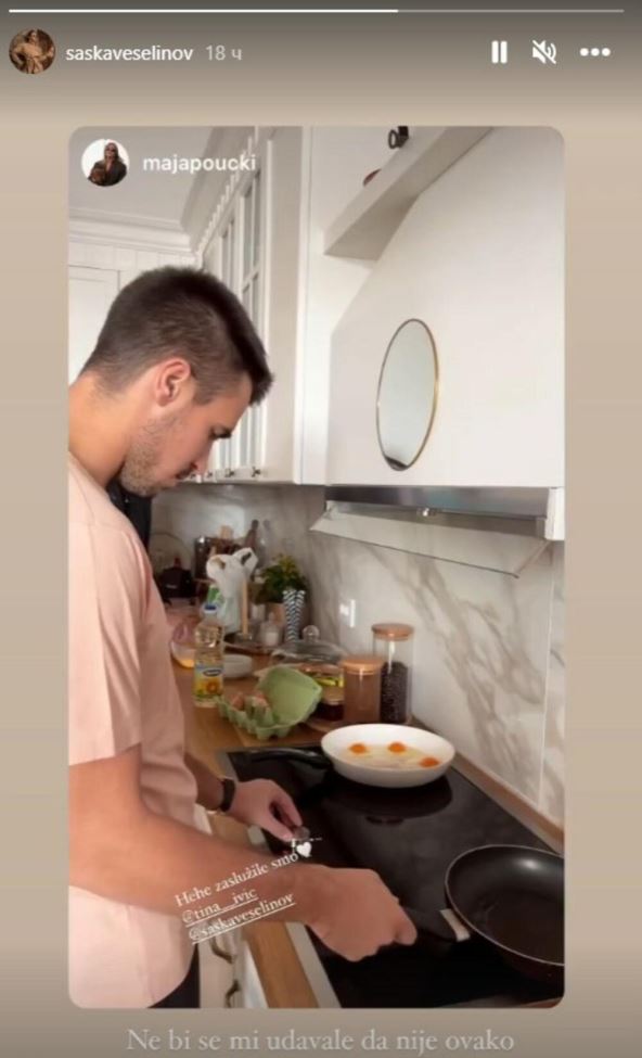Đorđe Đoković u kuhinji