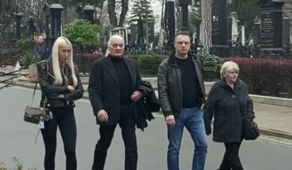 Futa Radulović na sahrani Laće Radulovića