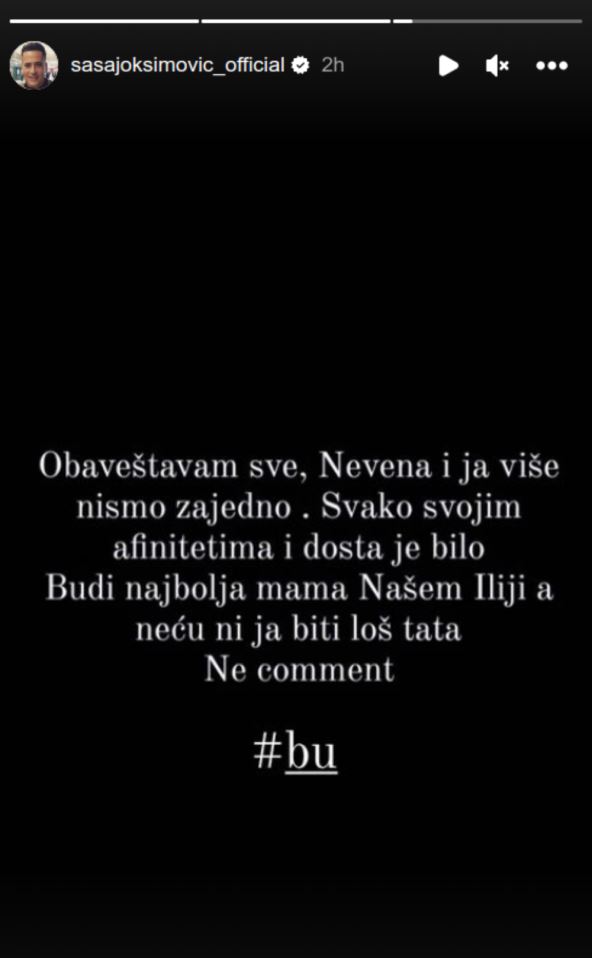 saša joksimović instagram