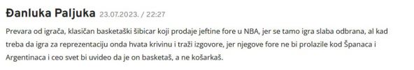 Nikola Jokić ne igra za Srbiju komentari