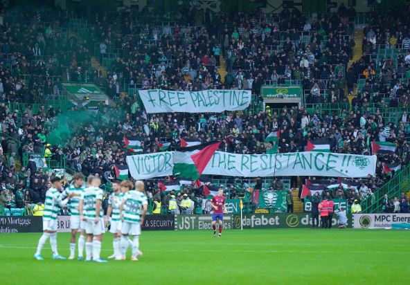 Navijači Seltika podržali Palestinu