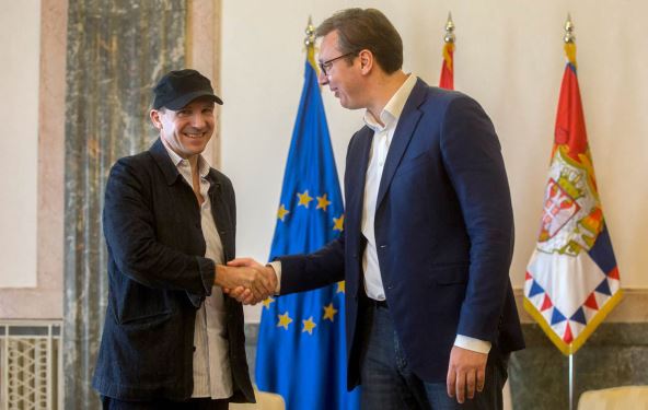 Ralf Fajns sa Vučićem