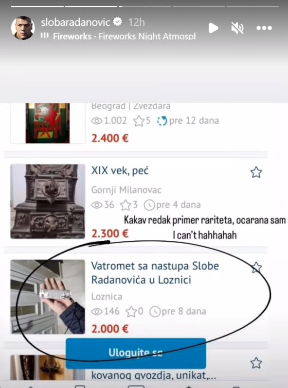 sloba radanović oglas