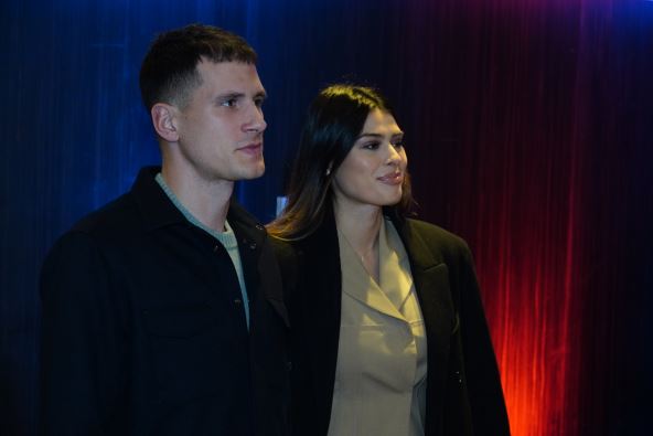 Mina Milutinović sa suprugom