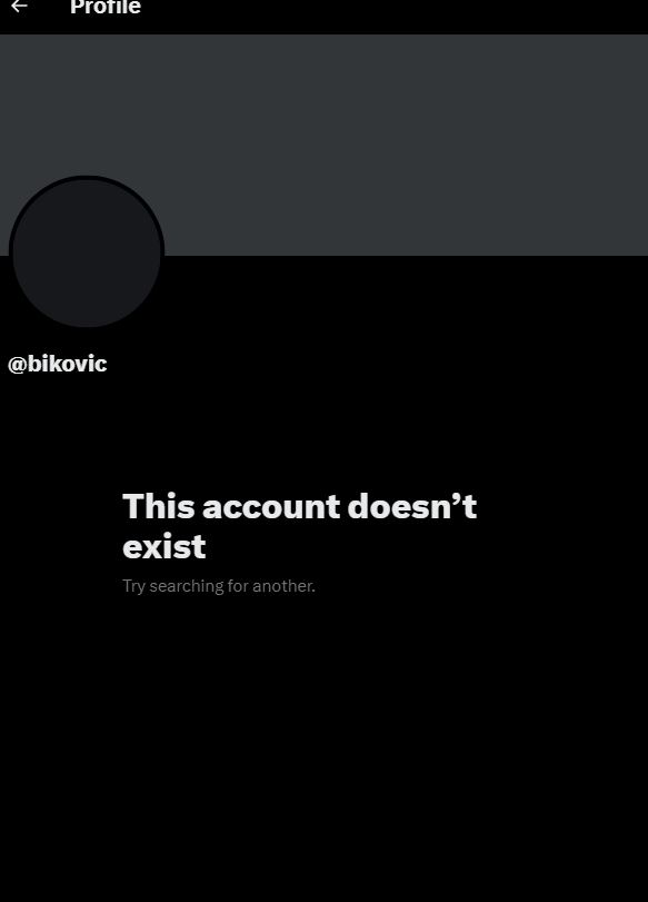 Miloš Biković Twitter
