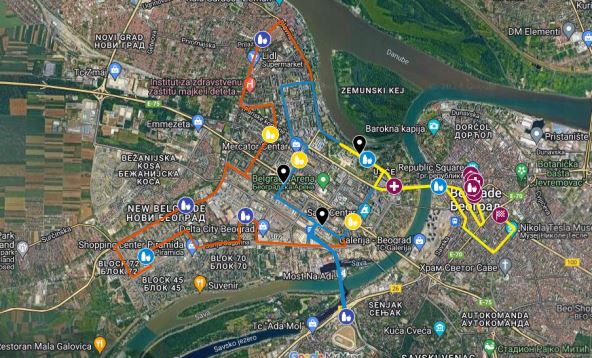 mapa maratona