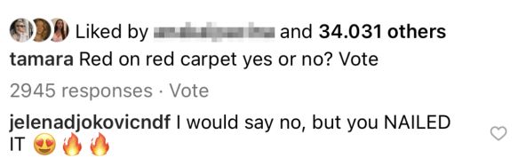 Komentar Jelene Đoković na objavu Tamare Kalinić