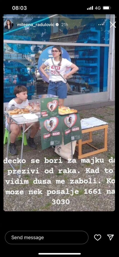 sinovi skupljaju pare za lečenje majke