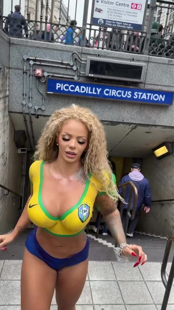 Tifani Santos sa farbom na telu.