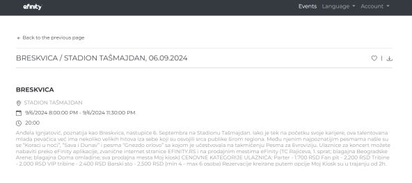 karte za Breskvicin koncert