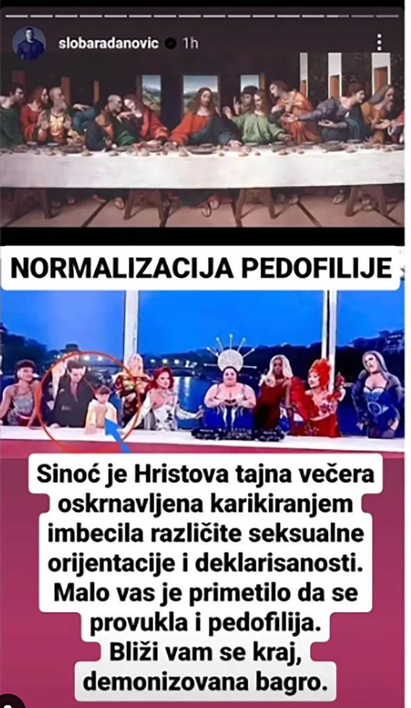 Sloba Radanović objava na IG