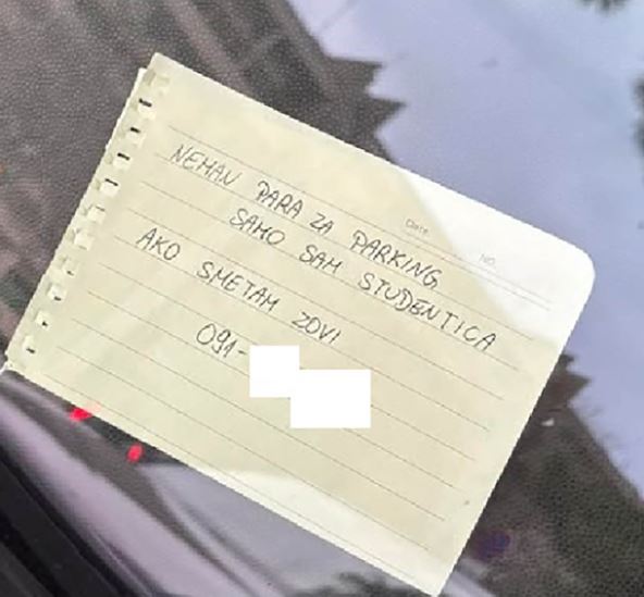 poruka hrvatske studentkinje