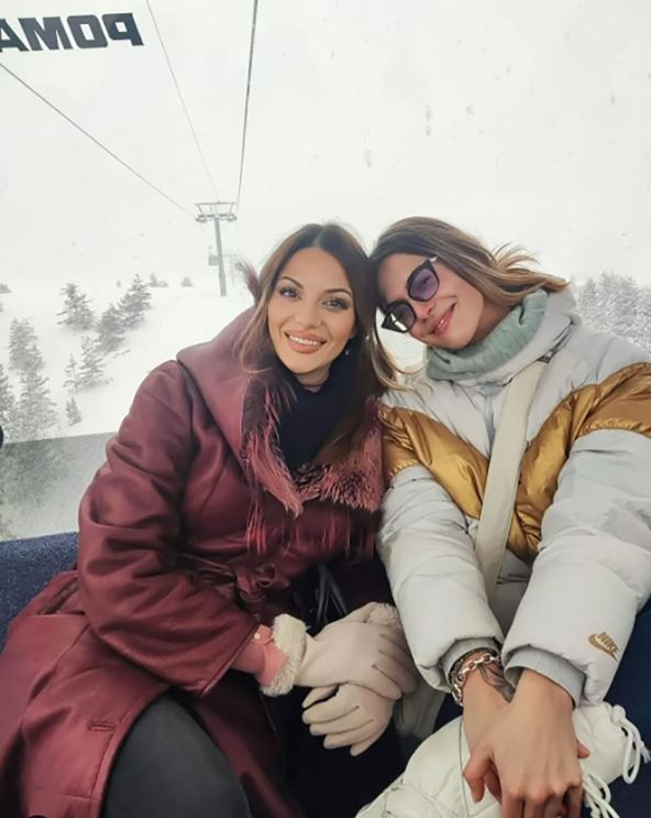 Natalija Kunić, ćerka Suzane Mančić na zimovanju