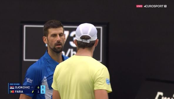 Novak Đoković Žaim Farija prekid meča