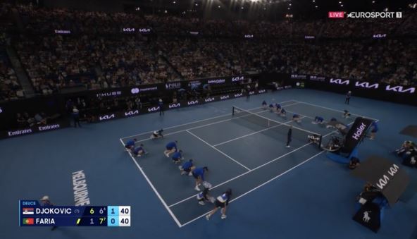 Novakov meč prekinut