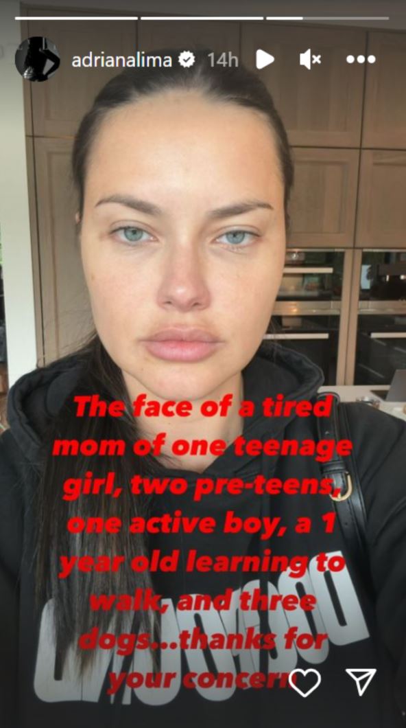 Adrijana Lima se pravdala da je umorna