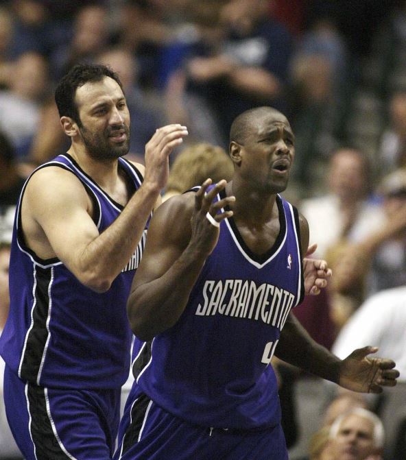 Vlade Divac i Kris Veber