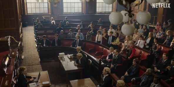 scena suđenja u seriji Toxic Town