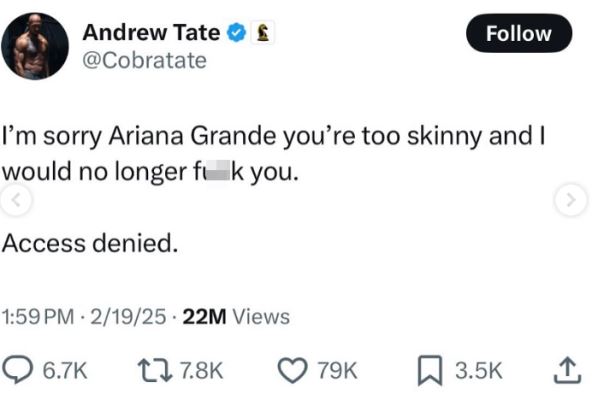 Endru Tejt o Arijani Grande